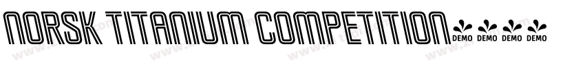 norsk titanium competition字体转换